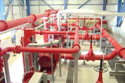 Fire protection pipework installation